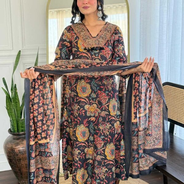 Printed Cotton Anarkali Kurti